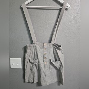 Good Luck Gem Gray Overall/Suspender Skirt Size Medium